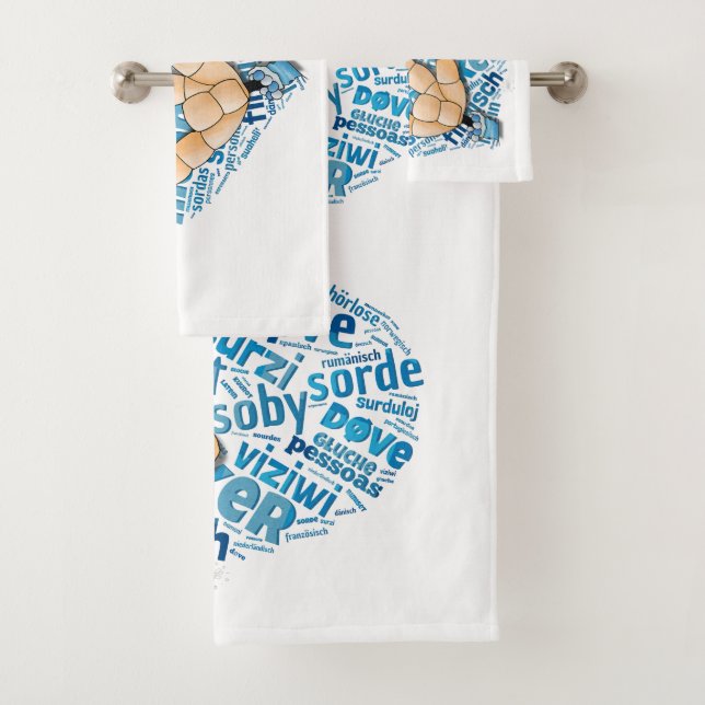 Deaf-Hand Badhandtuch Set (Insitu)