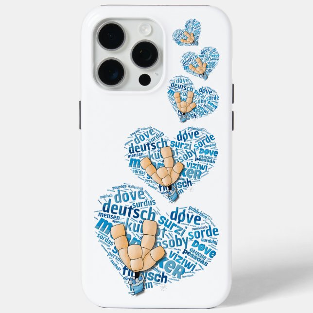 Deaf-Hand Case-Mate iPhone Hülle (Rückseite)