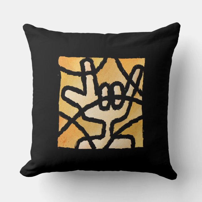 Deaf-Hand Kissen (Vorderseite)