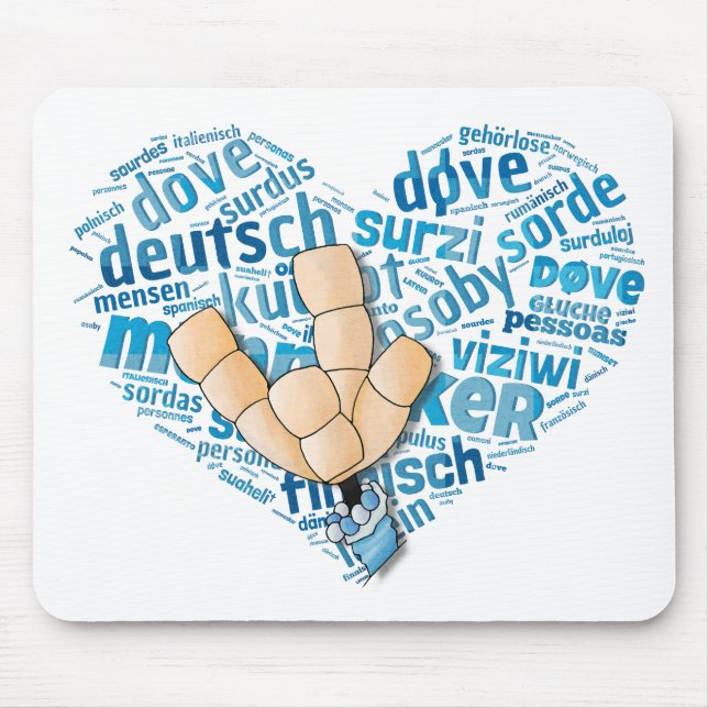 Deaf-Hand Mousepad (Vorne)