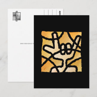 Deaf-Hand Postkarte