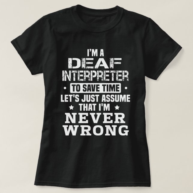Deaf Interpreter T-Shirt (Design vorne)