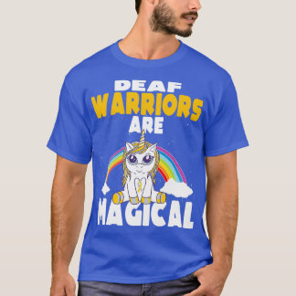 Deaf Niedlich Magical Unicorn ASl Language Deaf Pr T-Shirt