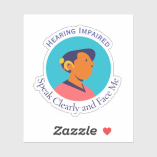 Deaf Person Symbol Aufkleber