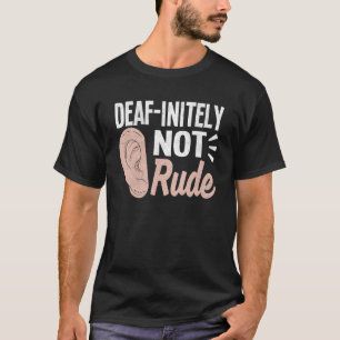 Deaf Pride ASL Gebärdensprache I verwendete Hörhil T-Shirt