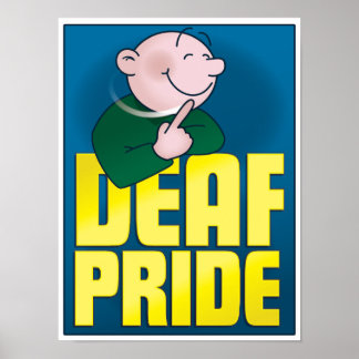 Deaf Pride. Poster, groß Poster