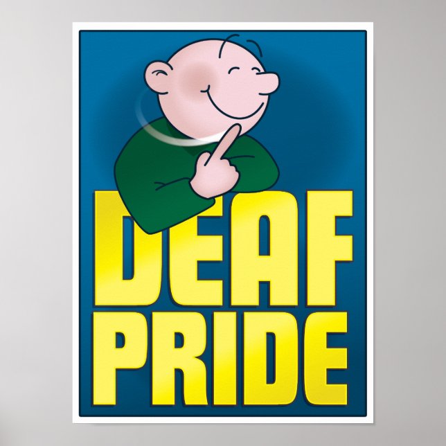 Deaf Pride. Poster, groß Poster (Vorne)