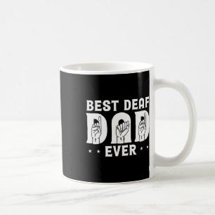 Deaf Vater je Design für die Gehörlose Gemeinschaf Kaffeetasse