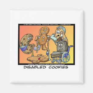 Deaktivierte Cookies Lustige Internet-Geschenke T- Magnet