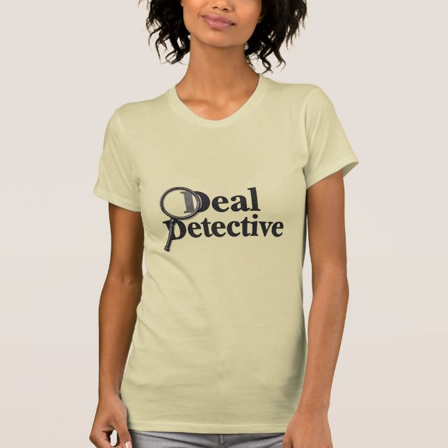 Deal Detective – Funny Bargain Hunter & Smart Shop T-Shirt (Vorderseite)