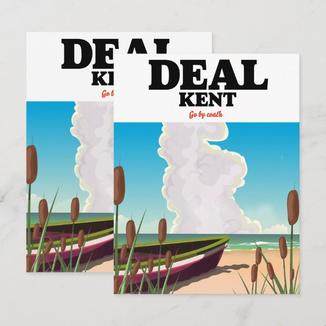 Deal Kent Reiseplakat (Vorne/Hinten)