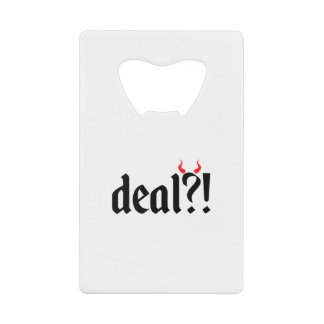 Deal mit dem Teufel Geldbeutel Flaschenöffner