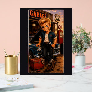 Dean Chibi Rockabilly Acrylschild