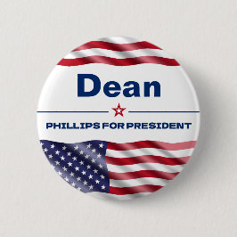 Dean Phillips für den Präsidenten 2024 Button