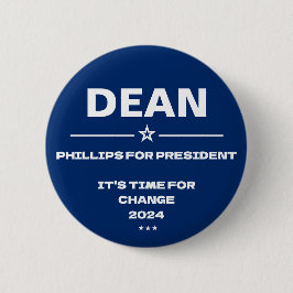 Dean Phillips für Präsident Slogan 2024 Button