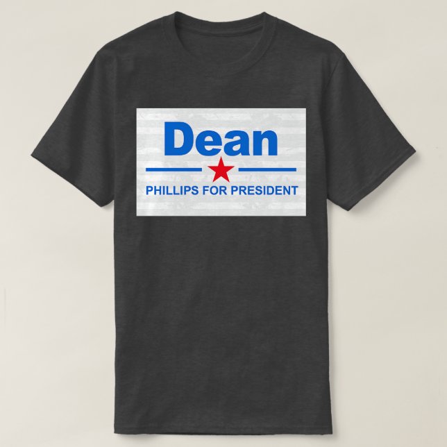 Dean Phillips für Präsident T-Shirt (Design vorne)