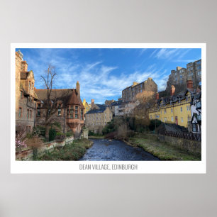Dean Village, Edinburgh, Schottland Poster