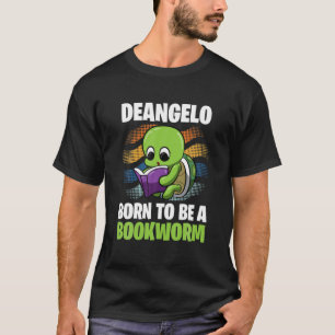 Deangelo - Geboren, Buchwurm zu sein - Personalisi T-Shirt
