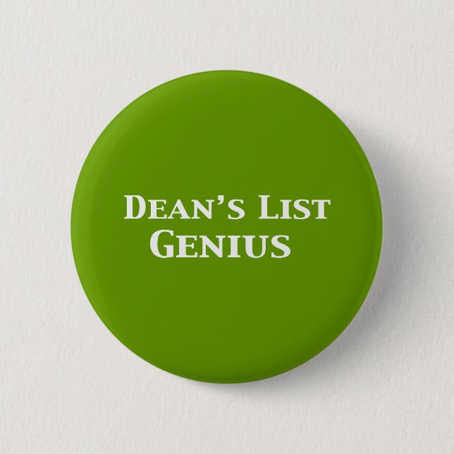 Dean's List Genius Geschenke Button (Vorderseite)