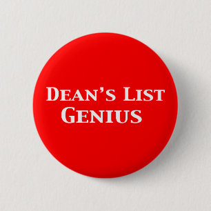 Dean's List Genius Geschenke Button