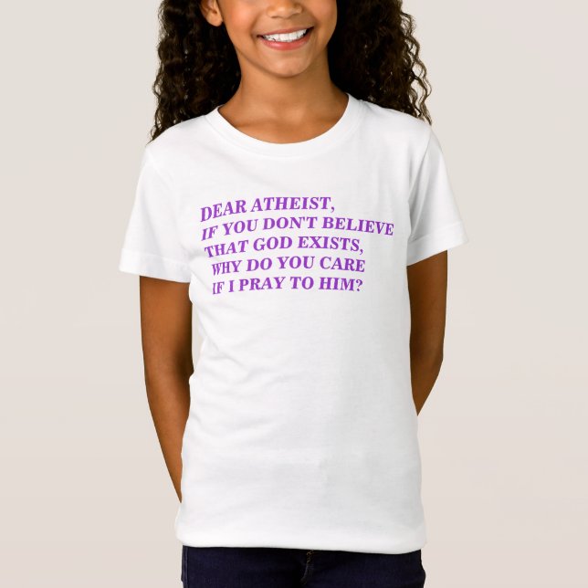 DEAR ATHEIST T-Shirt (Vorderseite)