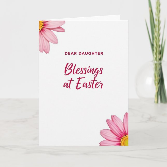 Dear Daughter Easter Blessings Card Karte (Vorderseite)