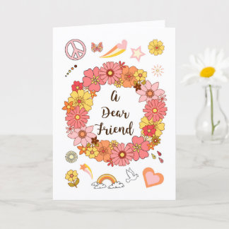 Dear Friend Mother's Day Peace & Love Card         Karte