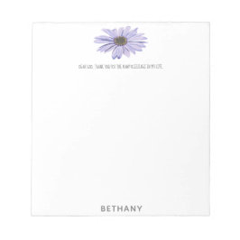 Dear God thank you for blessings Daisy Notepad Notizblock
