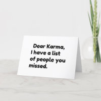 Dear Karma