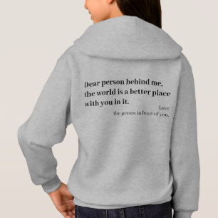Dear person hinter mir hoodie