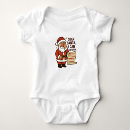 Dear Santa, I Can Explain Baby Bodysuit Baby Strampler