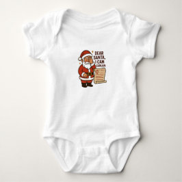 Dear Santa, I Can Explain Baby Bodysuit Strampler