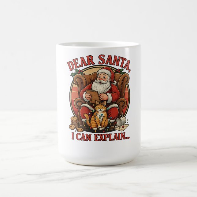Dear Santa I Can Explain Mug Kaffeetasse (Mittel)