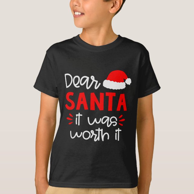 Dear Santa Shirt Funny Matching Family Christmas P (Vorderseite)