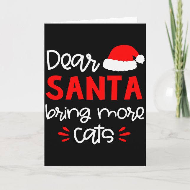 Dear Santa Shirt Funny Matching Family Christmas P Karte (Vorderseite)