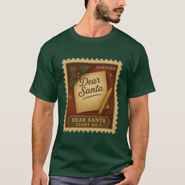 Dear Santa – Stamp No. 1 T-Shirt (Vorderseite)