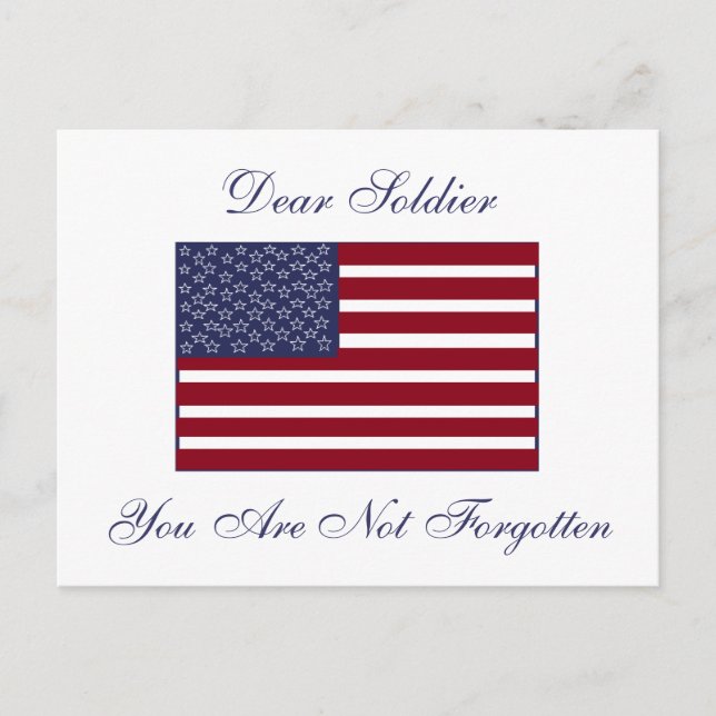 DEAR SOLDIER POSTCARD POSTKARTE (Vorderseite)