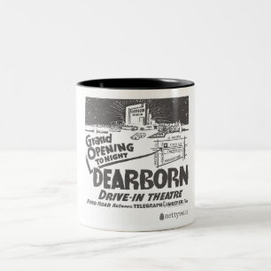 Dearborn-Antrieb in der großartige Öffnungs-Retro Zweifarbige Tasse