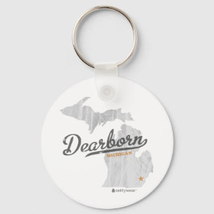 Dearborn-Karten-Schlüsselanhänger Schlüsselanhänger