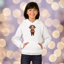 Dearie Christmas Elf Girl's Hoodie