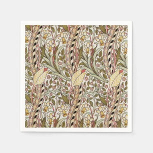 Dearle Daffodis Vintages Blumenmuster Serviette