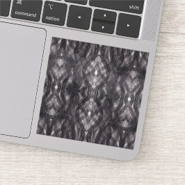 Death Abstract Dark Black Watercolor Art Aufkleber