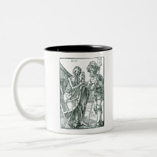 Death and the Landsknecht - Albrecht Durer - c1510 Zweifarbige Tasse