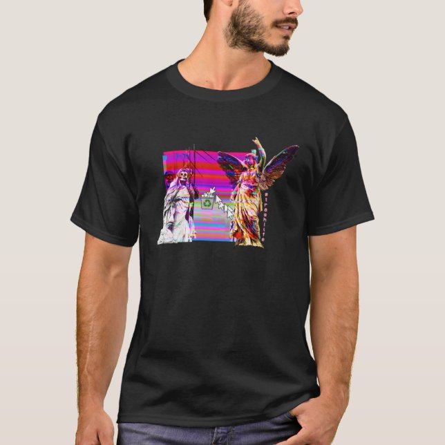 Death Angel Trashlife Sad Vaporwave Ästhetische Hü T-Shirt (Vorderseite)