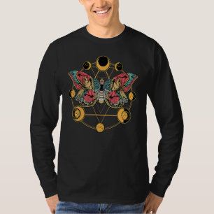 Death Butterfly Moth Moon Phases Gothic Esoteric B T-Shirt