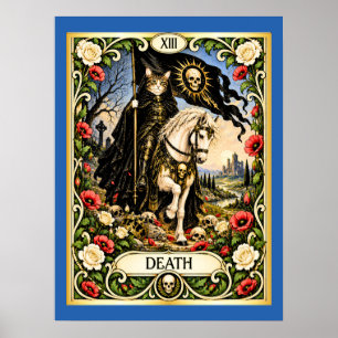 Death Cat Tarot - Transformation und Erneuerung Poster