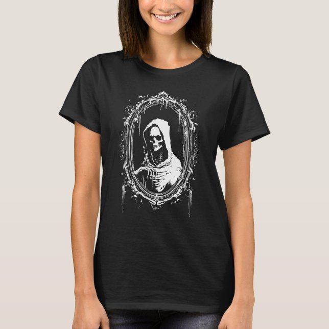 Death Ghoul Horror Gothic Goth Edgy Punk Doom Aest T-Shirt (Vorderseite)