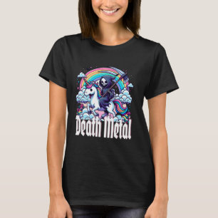 Death Metal Grim Sensenmann Totenrennen Unico T-Shirt