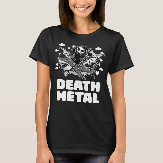 Death Metal Hai T-Shirt (Vorderseite)