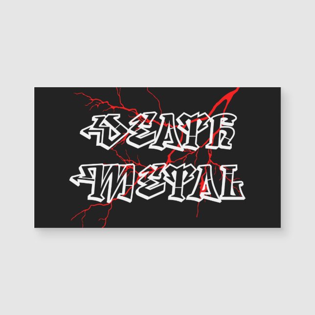 Death Metal Label Magnetkarte (Vorderseite)